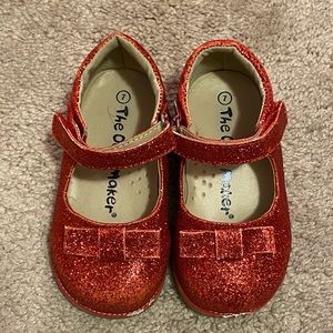 Red glitter Mary Jane Shoes toddler size 7
